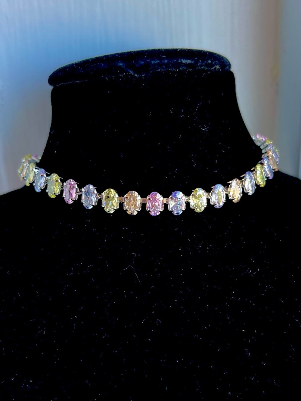 Multi-Color Lab-created Gems Bracelet - Tennis Bracelet